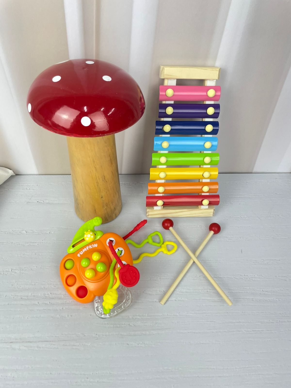 COMBO JUGUETE MORDEDOR + XILOFONO